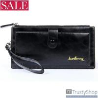 TRUSTY กระเป๋าใบยาว กระเป๋าหนัง Long Wallet รุ่น Baellerry No. 1023 (สีดำ)