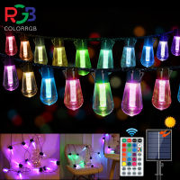 Color Changing String Lights OutdoorIndoor Waterproof S14 Hanging Lights With remote Backyard Cafe Ho Party Wedding