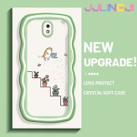 Jlingji เคสสำหรับ Samsung J7 Pro J7 2017 2018เคสลายแมวตลกๆเคส TPU ใสนุ่มเคสมือถือกันกระแทกเคสกล้องสุดสร้างสรรค์ทนต่อการสึกหรอฝาครอบป้องกันซิลิกาเจล