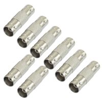 8 Pcs Silver Tone BNC Female to Female F/F Connector Adapter