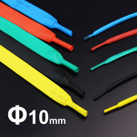 1เมตร/ล็อต10มิลลิเมตรความร้อนหด2:1อัตราส่วน Heatshrink ท่อ Shrinkable ห่อสายเคเบิ้ลแขน Kitpls ใช้ความร้อน