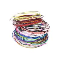 20Pcs/Lot Memory Loops Cable Cord Beading Steel Wire Women Bracelets Bangles Rope Chain DIY Jewelry Findings 23cm 16colors