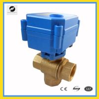 【hot】ↂ┋✆  CWX-15 1/23/4 3-way brass vertical type motorized ball valve DN15 DN20 DC3-6v DC12v DC24v for machineequipment