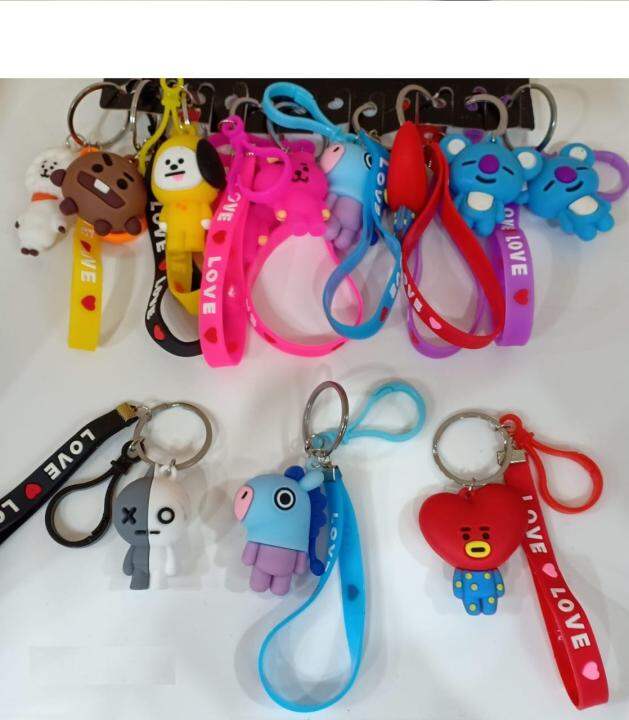 Gantungan Kunci BT21 UNIVERSE BTS Merchandise TATA, VAN, KOYA, RJ