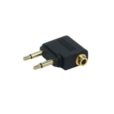 yizhuoliang Gold Plated 3.5MM JACK Audio Headphone Converter Adapter สำหรับสายการบินเครื่องบิน Travel earphone MONO Audio Converter Travel JACK Plug