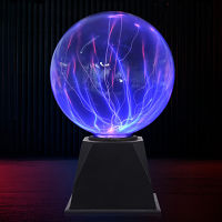 NEW Novelty Plasma Magic Ball Lamp LED Touch Glass Balls Night Lights 4568 Inch Blue Holiday Decor Light for Childrens Gifts