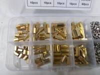 เสารองทองเหลือง 200 ชิ้นรูเกลียวM3 เสารอง PCB เสารองปริ้น  Hex Nut Spacing Screw Male Female