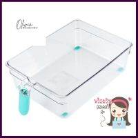 กล่องจัดเก็บในตู้เย็นมีด้ามจับ20x31x8.5cm. KECHFRIDGE STORAGE BOX KECH 24405 20X31X8.5CM CLEAR **ราคาดีที่สุด**