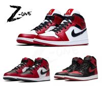 2023 New HOT [Original] ΝΙΚΕ A J 1 Mid "Chicago" "Bred Banned" Fashion Basketball Shoes R High Cut Sneakers For Men and Women