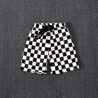 Fashion Summer Shorts for Boys Cotton Teenage Black&amp;white Plaid Shorts 2020 Children Thin Pants 2-14Years Clothes Toddler Wear