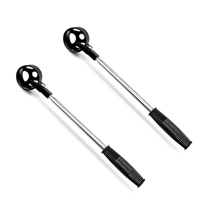 2 PC Golf Ball Retriever Rubber + Stainless Steel for Water Telescopic