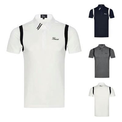 Spring and summer new golf POLO shirt breathable outdoor casual sweatshirt mens top sweat-wicking moisture-absorbing golf clothing UTAA G4 SOUTHCAPE Malbon Callaway1 J.LINDEBERG PEARLY GATES ✁