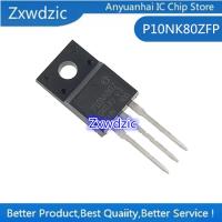 10pcs   STP10NK80ZFP  P10NK80ZFP TO-220F  MOS field effect transistor N channel 9A 800V WATTY Electronics