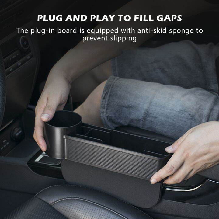 huawe-car-storage-tools-black-auto-car-seat-gap-catcher-filler-storage-box-phone-organizer-holder-suv-pocket-stowing-tidying-drink