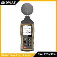 SNDWAY SW 523 524เครื่องวัดระดับเสียง30ถึง130 Db เครื่องตรวจจับดิจิตอลเดซิเบลระดับเสียงแบบมืออาชีพ