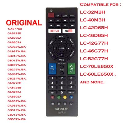 Sharp Original LCD LED SMART TV remote control GB234WJSA Fit for GA877SB GA872SB GA879SA GA880SA GA902WJSA GA983WJSA GB012WJSA GB013WJSA GB067WJSA GB275WJSA，GA364WJSA GB254WJSA，GA877SB GA872SB GA879SA GA880SA GA902WJSA GA983WJSA GB012WJSAGB