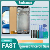 จอ OLED Redsange สำหรับ Samsung Galaxy M22 4G M225F จอแสดงผล LCD แบบสัมผัสหน้าจอชุดประกอบดิจิไทเซอร์อะไหล่ซัมซุง Samsung M22 4G กรอบกลางสำหรับ M225 Samsung M22 4G