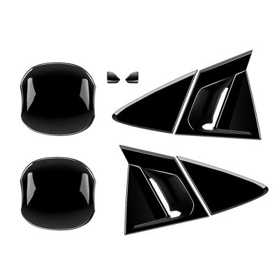 Car Carbon Fiber Black for Toyota Prius 60 Series 2020-2023 Car Handle Exterior Door Handle Bowl Cover Trim Sticker Replacement Parts Accessories