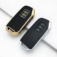 SHJGKFD 7 Button Car Remote Key Case Cover Shell For Kia Sorento MQ4 2020 2021 Kawa K7 Premium TPU Gold Edge Key Shell Bag Key Cover