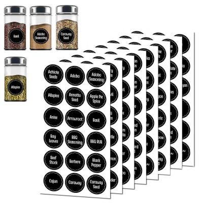 8 Sheets/set Spice Jar Labels Kitchen Label Sticker For Food Storage Box D7B9