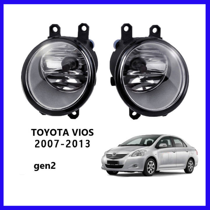 vios-fog-lamp-fog-lightโคมไฟหมอกไฟหน้ากันชนด้านหน้า-ไฟตัดหมอก-ไฟสปอร์ตไลท์-for-toyota-vios-2007-2013-without-wiring-harness-and-switch-ไม่มีชุดสายไฟและสวิตช์