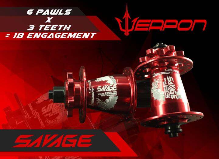 Weapon Savage Hubs 32 Holes 6 Pawls Lazada PH