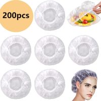 100pc Disposable Food Storage Cover Reusable Elastic Fresh Food Covers Stretch Wrap Bowl Dish Cover Fresh Keeping Bag Shower Cap