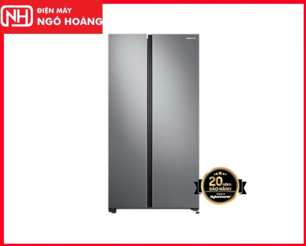 Tủ Lạnh Inverter SAMSUNG 647L RS62R5001B4/SV - Hàng Chính Hãng - Tủ lạnh