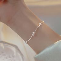 925 Stamp Bead Knot Bracelets for Women Elegant Geometry Round Chain Bracelet 2022 New Fashion Silver Color Jewelry