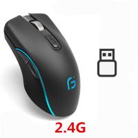 Computer Mouse Dual Mode Bluetooth 4.0 +2.4Ghz Wireless Mause 2400DPI Optical Gaming Mouse Gamer Mice for PC Laptop
