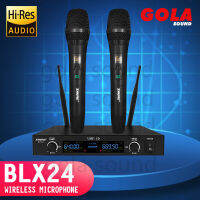 ไมโครโฟนไร้สายไมโครโฟน SHURE BLX24 wireless microphoneไมโครโฟนไร้สายปรับย่านความถี่การแสดงกลางแจ้งครอบครัว KTV บาร์ การประชุมวัดพุทธ