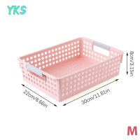 ?【Lowest price】YKS กล่องพลาสติกแบบวางซ้อนกันได้ตะกร้าเก็บเครื่องสำอางโต๊ะยืนสำหรับใช้ในบ้านและเก็บอาหาร