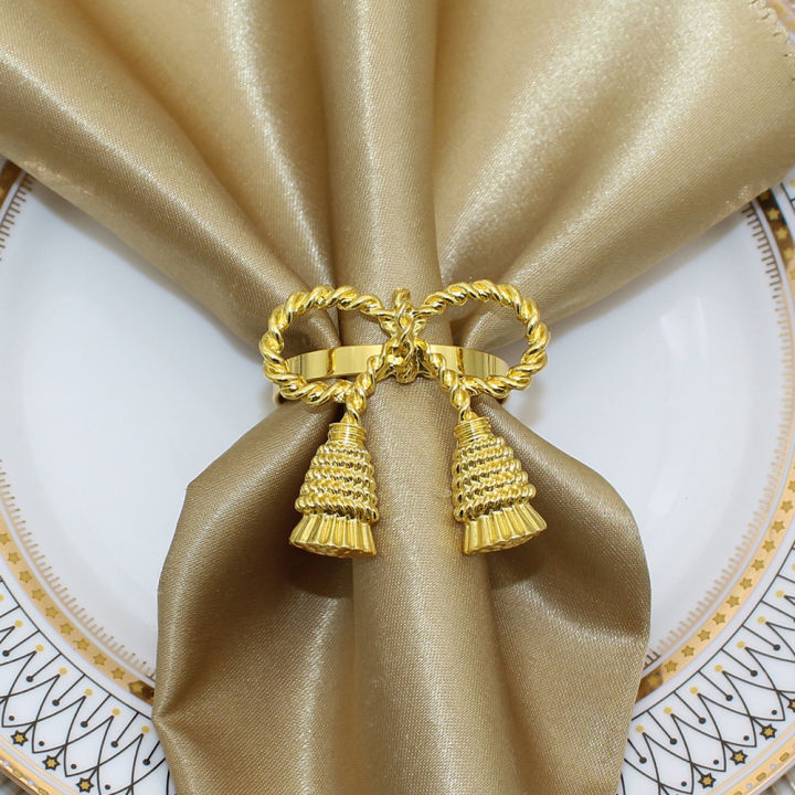 kitchen-tool-bow-tassels-napkin-buckle-parties-accessories-table-napkin-holder-napkins-buckle-bow-napkin-ring