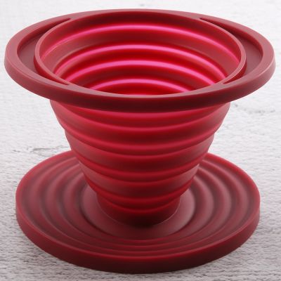 Collapsible Camp Pour over Coffee Dripper for Camp, Reusable Silicone Coffee Filter Holder for Home Kitchen