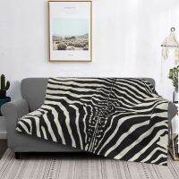 2023 in stock Zebra Stripes Print Skin Hide Texture Blankets Flannel Printed Skin Animal Portable Soft Throw Blankets for Home Couch Bedspread，Contact the seller to customize the pattern for free