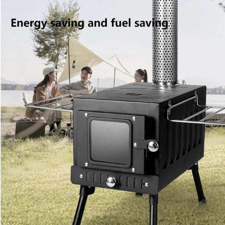 Portable Camping Wood Burning Stove Camp Wood Stove With Chimney