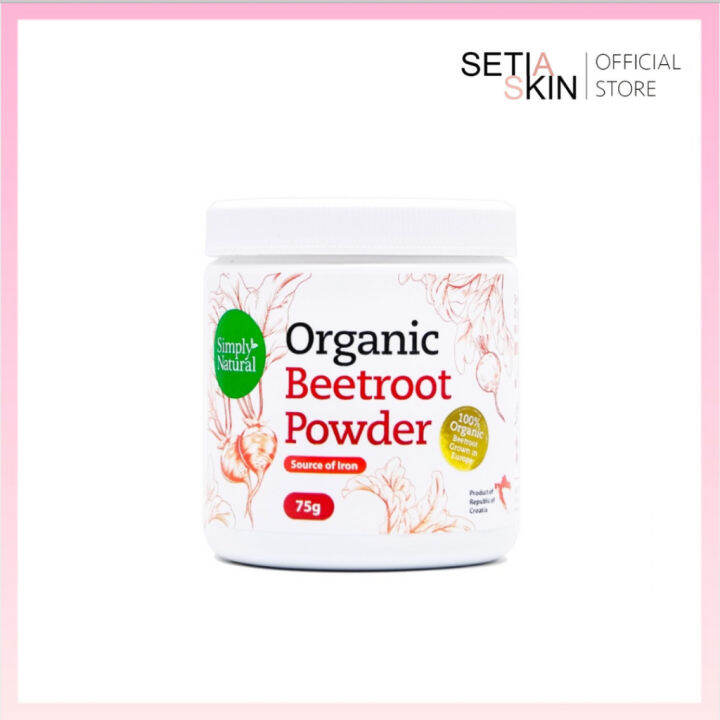 Organic Beetroot Powder 100 Organic Source of Iron by SIMPLY NATURAL