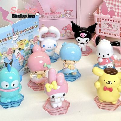 2023 Genuine Sanrio Cartoon Back Small Partner Series Blind Box 3.0kuromi/cinnamoroll Mini Model Childrens Toys Birthday Gift