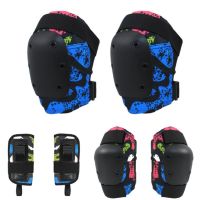 For Girl Knee Pads Elbow Pads Wrist Guards Silica Gel Breathable Ski Protector /set High Elasticity Bicycle Knee Pad Children