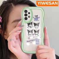 YIWESAN เคสปลอกสำหรับ Samsung กาแลคซี A04s A13 5G ลายการ์ตูนคุโรมน่ารักสีสันสดใสเคสโทรศัพท์แบบใสขอบซิลิโคนกล่องกันกระแทกเคสนิ่มโปร่งใสป้องกันเลนส์กล้อง