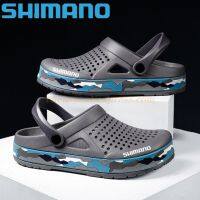 Shimano รองเท้าแตะตกปลาผู้ชาย,รองเท้าชายหาดแฟชั่นฤดูร้อนรองเท้ายางแบนระบายอากาศ Zuecos Hombre Klompen รองเท้าตกปลาในสวน