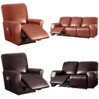 【jw】❁♚◄ Impermeável Leather Recliner Sofa Cover Poltrona Lazy Boy Chair Elastic Slipcover Único Sala de estar 1 2 Assento