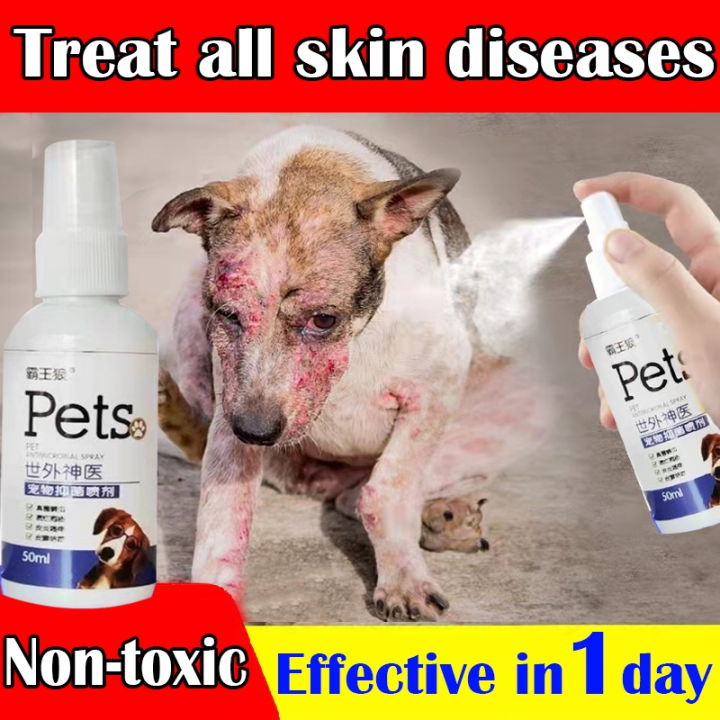 Pet Antibacterial Spray Solve pet fungus herpes erythema and scabies