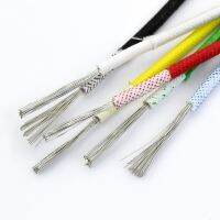 Heat resistant 300° single core braided silicone cable 0.5 0.75 1.0 1.5mm 2.5 4 6 10 square wear resistant fire resistant wire