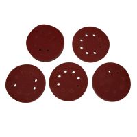 【CW】 50 Pcs 5 Inch 8 Hole 80 Grit Sanding Disc Sandpaper Buckle Sander