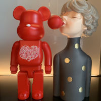Bearbrick หมีรุนแรง400% Bearbrick Alexander Red Love Trend Toy Decoration Doll