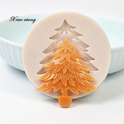 【YF】 Christmas Tree Fondant Cake Silicone Mold Decorating Tools Cupcake Chocolate Biscuits Baking Mould