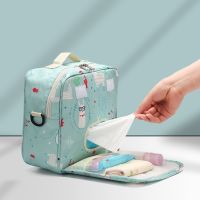 B2EB Portable Baby Diaper Bag Organizer Reusable Waterproof Fashion Printed Pocket