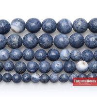 Natural Stone Blue Coral Beads In Loose 15" Strand 6 8 10 12 MM Pick Size For Jewelry Making