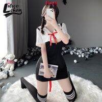 【Lao Zhang Fashion Cosplay】 Hollow Out ผู้หญิงญี่ปุ่นเด็กนักเรียนชุดซีทรู Kawaii คอสเพลย์เครื่องแต่งกาย Slim Sailor Collar Tempatation ชุดนักเรียน New